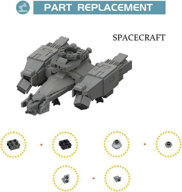 Alt view image 3 of 3 - ZITIANYOUBUILD M-Class Interstellar Freighter Spaceship Model 703 Pieces from Movie MOC