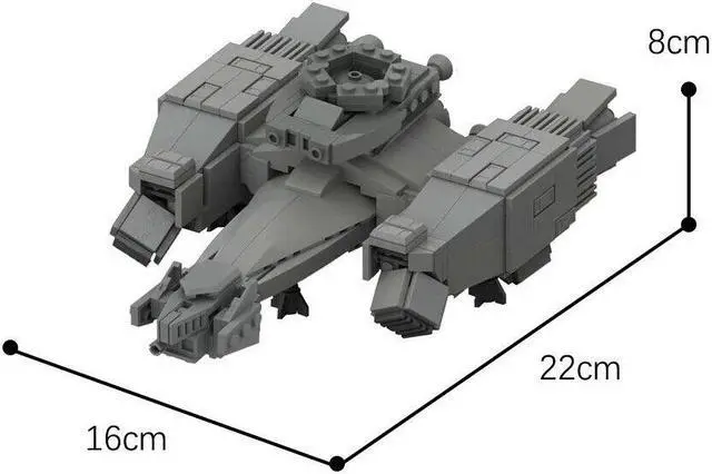 Alt view image 2 of 3 - ZITIANYOUBUILD M-Class Interstellar Freighter Spaceship Model 703 Pieces from Movie MOC