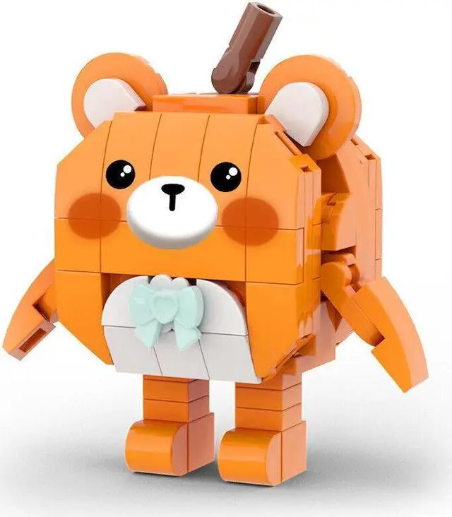 Alt view image 3 of 6 - ZITIANYOUBUILD Orange Bear from Video Game Gift for Kids 103 Pieces MOC