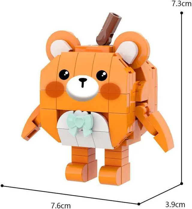 Alt view image 5 of 6 - ZITIANYOUBUILD Orange Bear from Video Game Gift for Kids 103 Pieces MOC