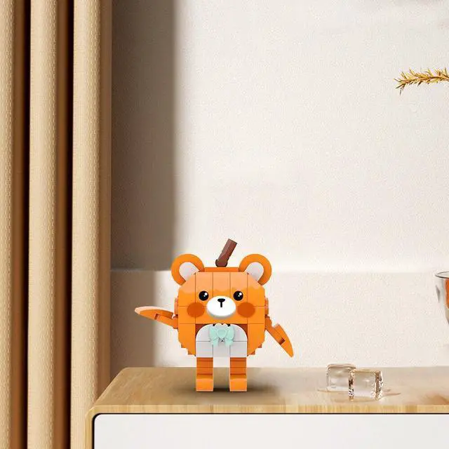 Alt view image 6 of 6 - ZITIANYOUBUILD Orange Bear from Video Game Gift for Kids 103 Pieces MOC