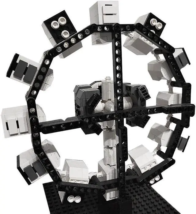 Alt view image 4 of 5 - ZITIANYOUBUILD Spacecraft Model with Landers 690 Pieces from Sci-Fi Movie MOC