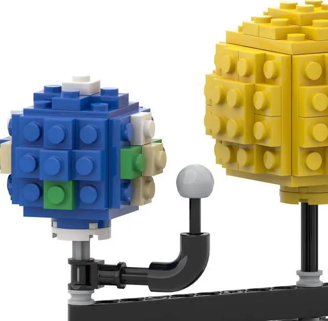 Alt view image 5 of 7 - ZITIANYOUBUILD Mini Earth and Sun Model World Creative Model Kit Building Toys Set MOC
