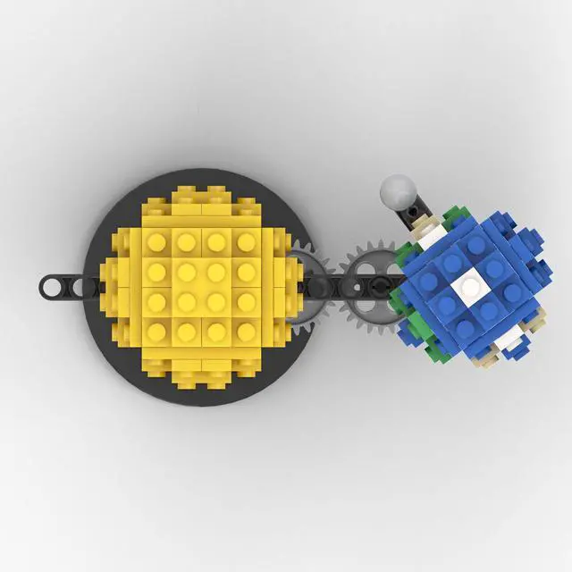 Alt view image 6 of 7 - ZITIANYOUBUILD Mini Earth and Sun Model World Creative Model Kit Building Toys Set MOC