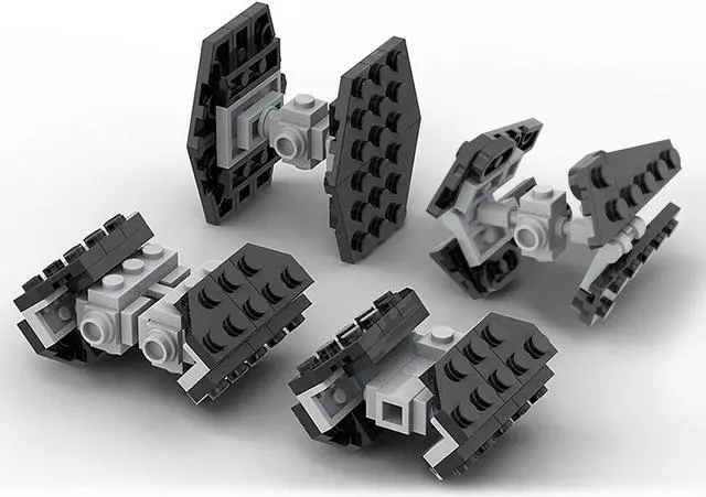 Alt view image 2 of 5 - ZITIANYOUBUILD MOC-35570 Micro Imperial TIE Fighters Bomber and Advanced Fighters Model Toys 100% Compatible with LEGO Brand New and High Quality