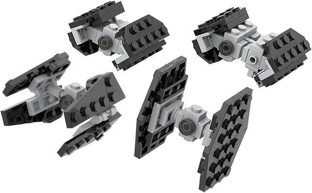 Alt view image 4 of 5 - ZITIANYOUBUILD MOC-35570 Micro Imperial TIE Fighters Bomber and Advanced Fighters Model Toys 100% Compatible with LEGO Brand New and High Quality
