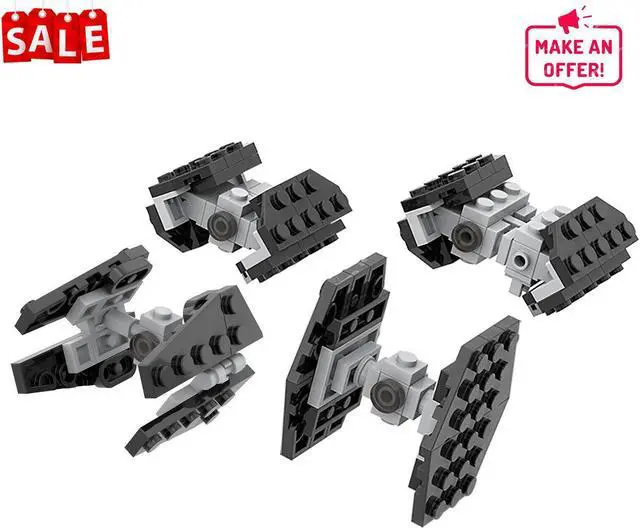 Main image of ZITIANYOUBUILD MOC-35570 Micro Imperial TIE Fighters Bomber and Advanced Fighters Model Toys 100% Compatible with LEGO Brand New and High Quality