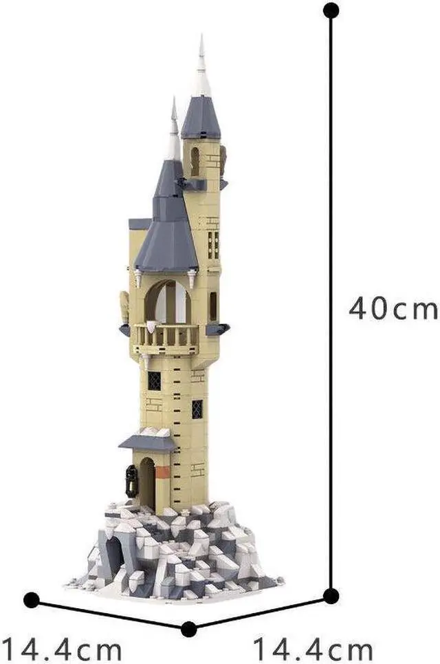 Alt view image 3 of 3 - ZITIANYOUBUILD West Tower Owlery Tower Residence 474 Pieces Building Toys Set MOC