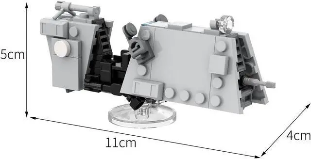 Alt view image 7 of 7 - ZITIANYOUBUILD ARATECH C PH Patrol Speeder Bike 92 Pieces Building Toys Set MOC