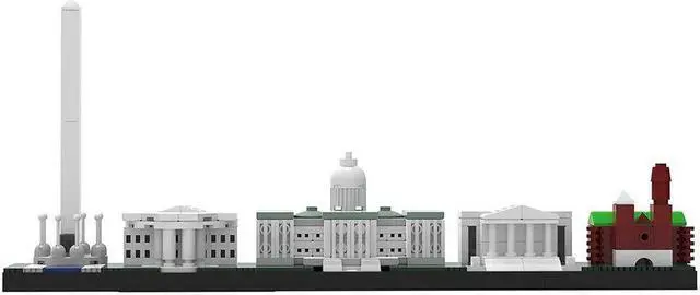 Main image of ZITIANYOUBUILD 5-in-1 Skyline Significant Buildings 278 Pieces Building Toys Set MOC