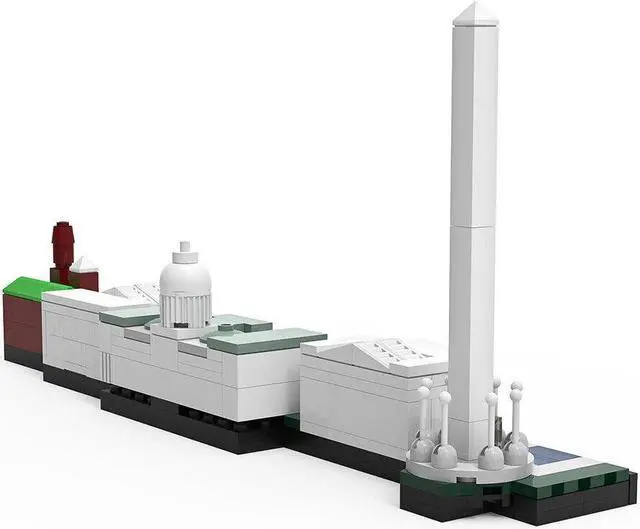 Alt view image 3 of 7 - ZITIANYOUBUILD 5-in-1 Skyline Significant Buildings 278 Pieces Building Toys Set MOC