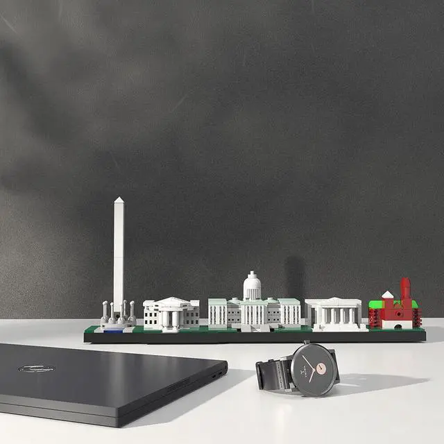 Alt view image 4 of 7 - ZITIANYOUBUILD 5-in-1 Skyline Significant Buildings 278 Pieces Building Toys Set MOC