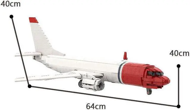 Alt view image 6 of 6 - ZITIANYOUBUILD MOC-65055 Lego Norwegian 737-800 Aircraft Model with Interior 2256 Bricks Toys 1 51 Scale 100% Compatible with LEGO Brand New and High Quality