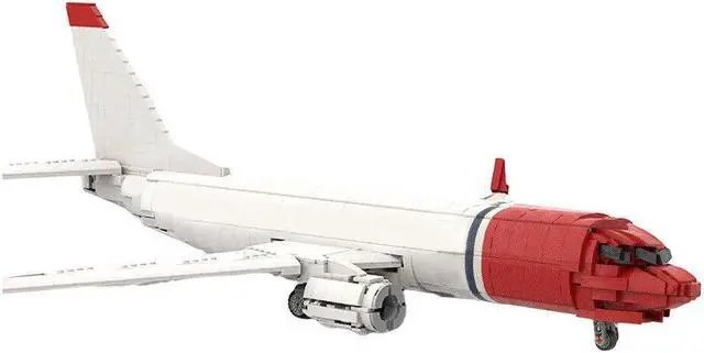 Alt view image 4 of 6 - ZITIANYOUBUILD MOC-65055 Lego Norwegian 737-800 Aircraft Model with Interior 2256 Bricks Toys 1 51 Scale 100% Compatible with LEGO Brand New and High Quality