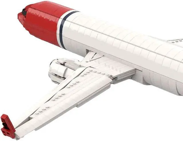 Alt view image 5 of 6 - ZITIANYOUBUILD MOC-65055 Lego Norwegian 737-800 Aircraft Model with Interior 2256 Bricks Toys 1 51 Scale 100% Compatible with LEGO Brand New and High Quality