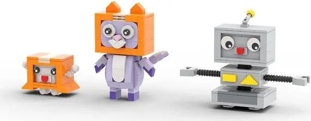 Alt view image 7 of 7 - ZITIANYOUBUILD Cartoon Character Box Cat 331 Pieces from TV Series Building Toys Set MOC