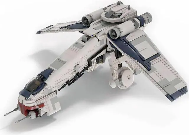 Main image of ZITIANYOUBUILD Republic Dropship V2 1307 Pieces for 75337 and 75019 Building Kit MOC