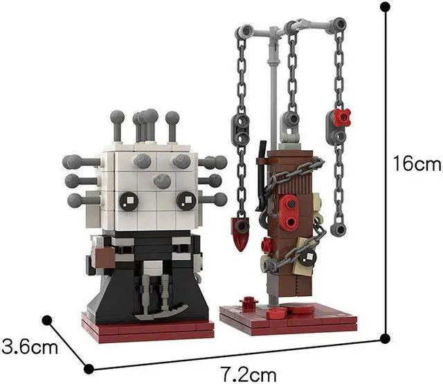 Alt view image 3 of 3 - ZITIANYOUBUILD 2-in-1 Hellraiser Pinhead Model 235 Pieces from Movie Building Toys MOC