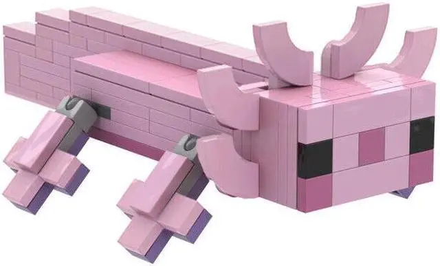 Main image of ZITIANYOUBUILD Axolotl Animal Model Building Toys Set 153 Pieces from a Sandbox Game MOC