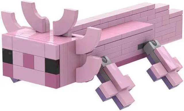 Alt view image 2 of 3 - ZITIANYOUBUILD Axolotl Animal Model Building Toys Set 153 Pieces from a Sandbox Game MOC