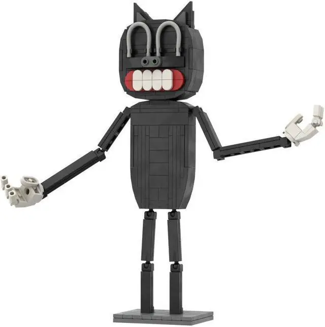 Alt view image 4 of 7 - ZITIANYOUBUILD Cartoon Cat Model Horror Creature 197 Pieces Building Toys MOC