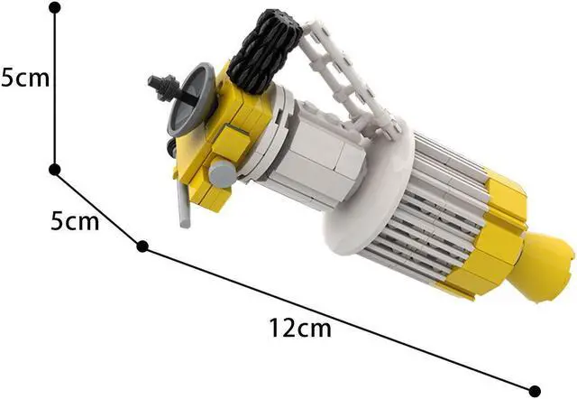 Alt view image 3 of 3 - ZITIANYOUBUILD MOC-72395 Ulysses Spacecraft 1 70 Scale Shuttles Model for Kids 100% Compatible with LEGO Brand New and High Quality