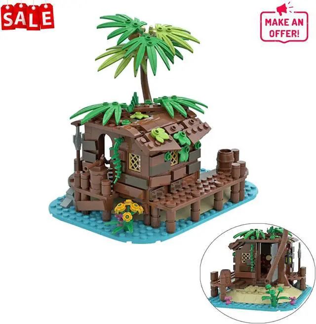 Main image of ZITIANYOUBUILD Pirate Shed / 21322 Barracuda Bay Extension 166 Pieces Building Toys MOC