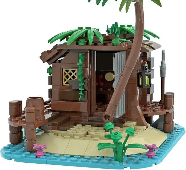 Alt view image 3 of 5 - ZITIANYOUBUILD Pirate Shed / 21322 Barracuda Bay Extension 166 Pieces Building Toys MOC