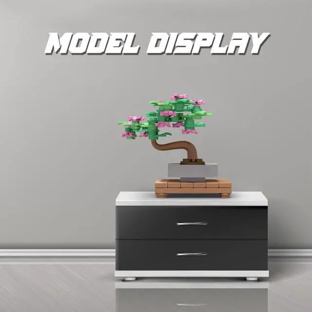 Alt view image 6 of 6 - ZITIANYOUBUILD Tiny Bonsai Tree Model 54 Pieces for Kids Building Toys Sets & Packs MOC