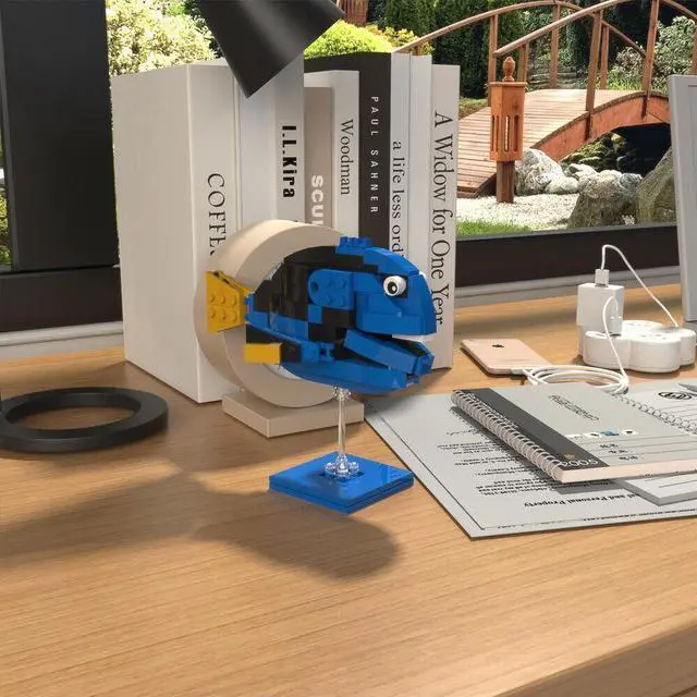 Alt view image 5 of 5 - ZITIANYOUBUILD Clownfish Model with Clear Stand 148 Pieces Building Toys for Kids MOC