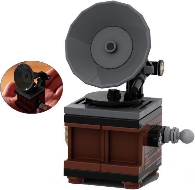 Alt view image 2 of 4 - ZITIANYOUBUILD Vintage Record Player with a Spinning Platter Building Toys 50 Pieces MOC