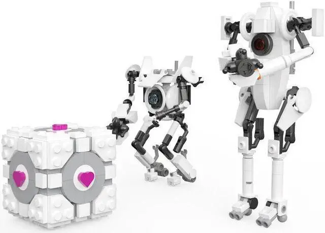 Main image of ZITIANYOUBUILD A pair of Bipedal Personality Construct-based Robots 446 Pieces MOC