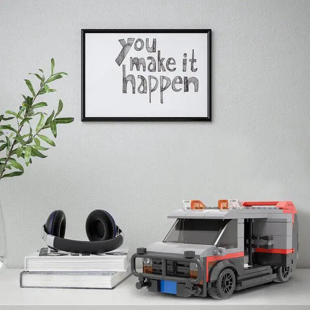 Alt view image 4 of 5 - ZITIANYOUBUILD Mini Van Model with Interior 241 Pieces Building Toys Set from Movie MOC