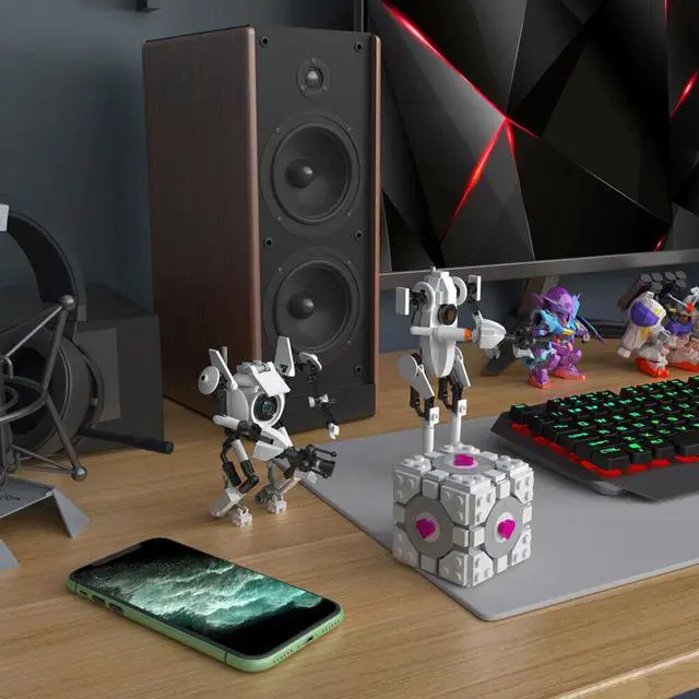 Alt view image 5 of 5 - ZITIANYOUBUILD A pair of Bipedal Personality Construct-based Robots 446 Pieces MOC