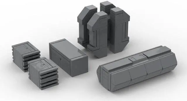 Main image of ZITIANYOUBUILD Container Pack Minifig Scale for Collection and Display 102 Pieces MOC