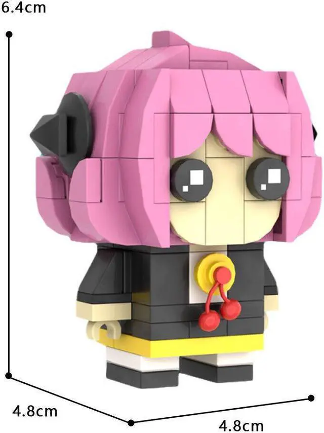 Alt view image 4 of 4 - ZITIANYOUBUILD Anya Forger Character Model 136 Pieces Building Toy Building Toys Set MOC