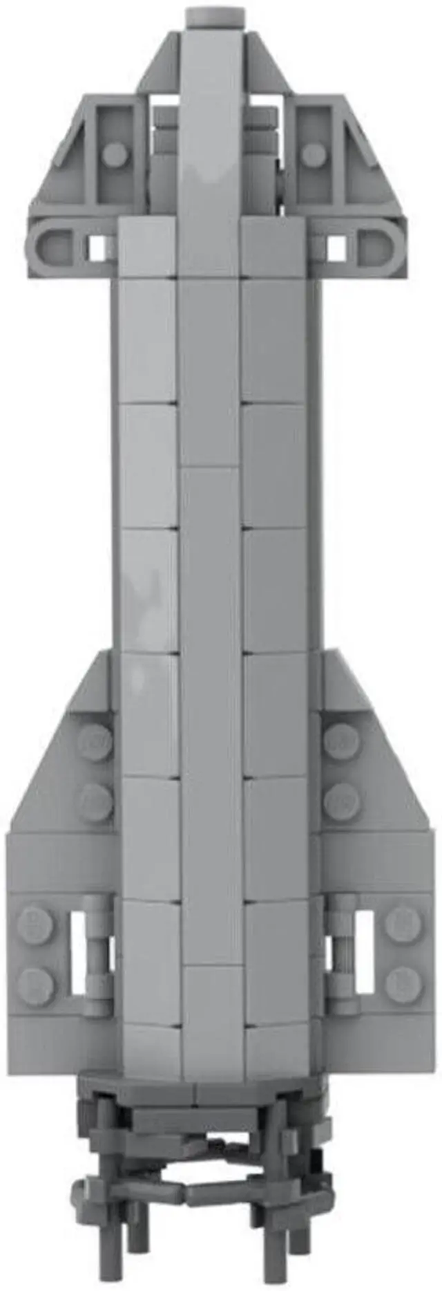 Alt view image 6 of 7 - ZITIANYOUBUILD 1:320 Scale Super Heavy Rocket 719 Pieces Building Toys Building Toys MOC