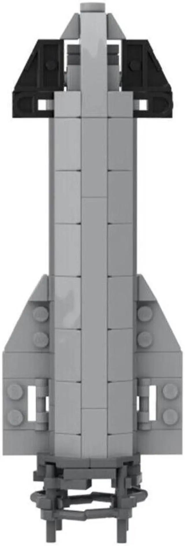 Alt view image 7 of 7 - ZITIANYOUBUILD 1:320 Scale Super Heavy Rocket 719 Pieces Building Toys Building Toys MOC