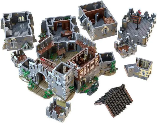 Alt view image 4 of 5 - ZITIANYOUBUILD Lions' Castle with Interior Building Toys Set 7543 Pieces for Adults MOC