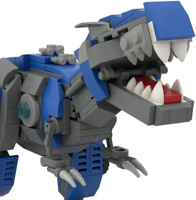 Alt view image 3 of 7 - ZITIANYOUBUILD Mecha Dinosaurs and Iconic Cars Model 440 Pieces Building Toys Set MOC