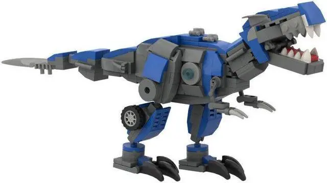 Alt view image 5 of 7 - ZITIANYOUBUILD Mecha Dinosaurs and Iconic Cars Model 440 Pieces Building Toys Set MOC