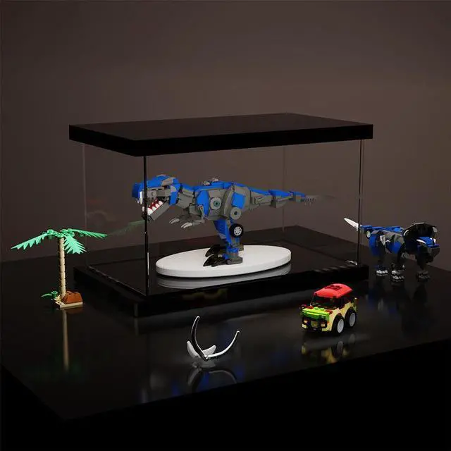 Alt view image 7 of 7 - ZITIANYOUBUILD Mecha Dinosaurs and Iconic Cars Model 440 Pieces Building Toys Set MOC