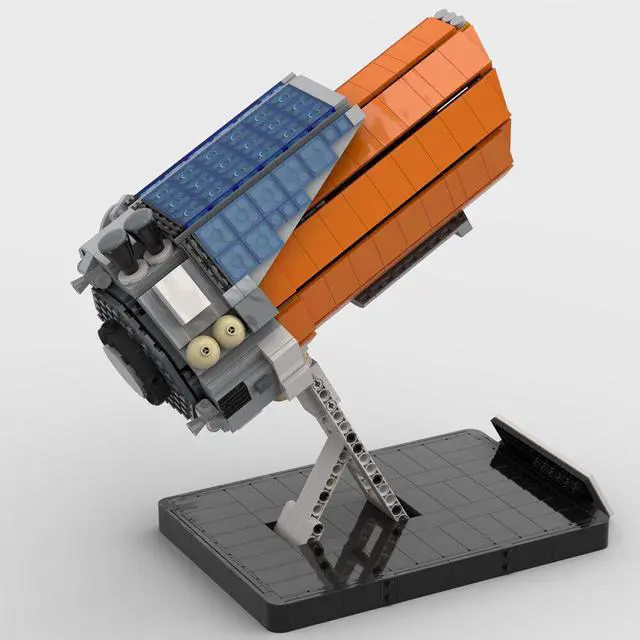 Alt view image 3 of 7 - ZITIANYOUBUILD Disused Space Telescope Model in 2009s with Display Stand 1232 Pieces MOC