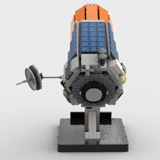 Alt view image 6 of 7 - ZITIANYOUBUILD Disused Space Telescope Model in 2009s with Display Stand 1232 Pieces MOC
