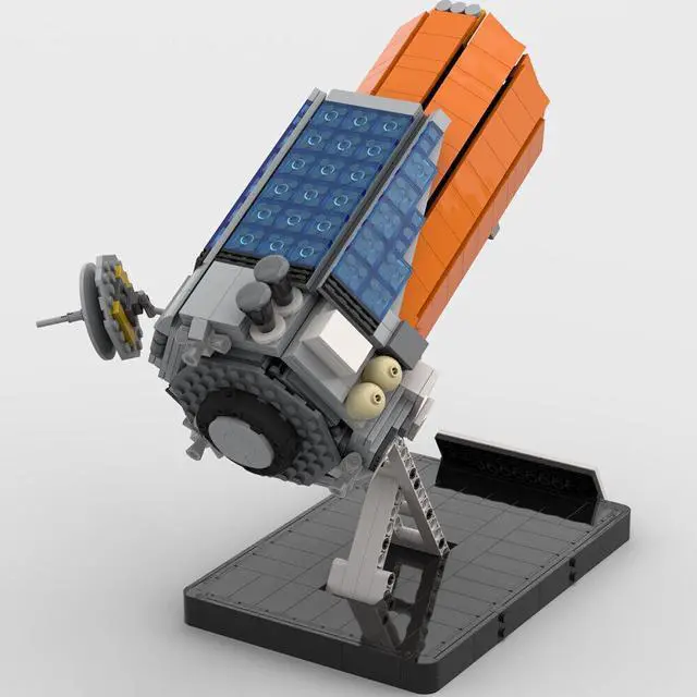 Alt view image 5 of 7 - ZITIANYOUBUILD Disused Space Telescope Model in 2009s with Display Stand 1232 Pieces MOC