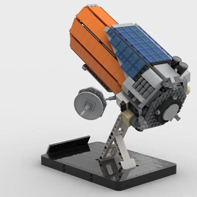 Alt view image 7 of 7 - ZITIANYOUBUILD Disused Space Telescope Model in 2009s with Display Stand 1232 Pieces MOC