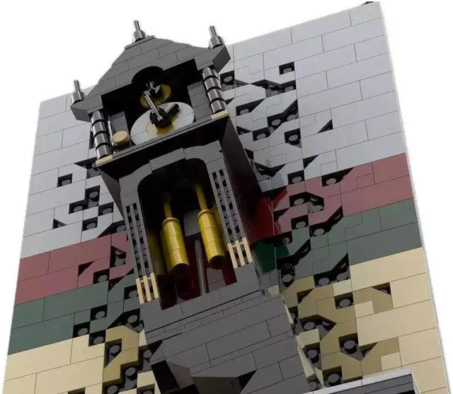 Alt view image 5 of 6 - ZITIANYOUBUILD Grandfather Clock Model 671 Pieces from TV Show Season 5 Building Set MOC