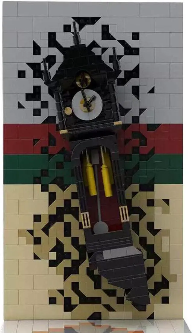 Alt view image 6 of 6 - ZITIANYOUBUILD Grandfather Clock Model 671 Pieces from TV Show Season 5 Building Set MOC