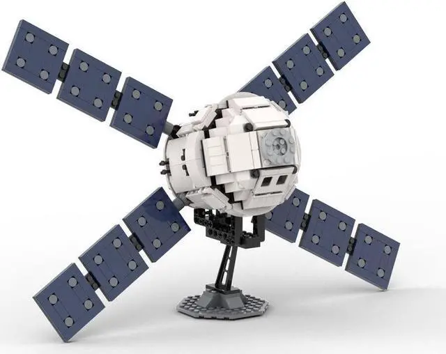 Main image of ZITIANYOUBUILD Manned Spaceship Model with AJ10 Engine and Space Capsule 581 Pieces MOC