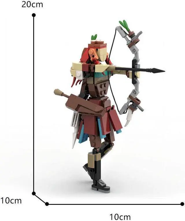 Alt view image 2 of 4 - ZITIANYOUBUILD Virtual Character Game Protagonist 240 Pieces Building Toys Set MOC